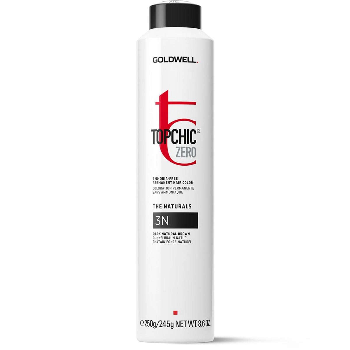 Goldwell, TopChic Zero, Permanent Hair Dye, 3N Dark Natural Brown, 250 ml