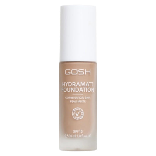 Gosh, Hydramatt, Matte, Liquid Foundation, 012N, Medium Dark, SPF15, 30 ml