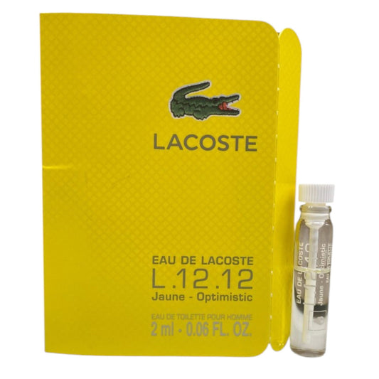 Lacoste, Eau de Lacoste L.12.12 Jaune - Optimistic, Eau De Toilette, For Men, 2 ml *Vial